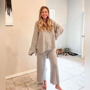 Free People Haley Sweater Set in Grey sz M